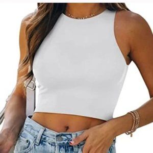 Reoria white Crop Top
